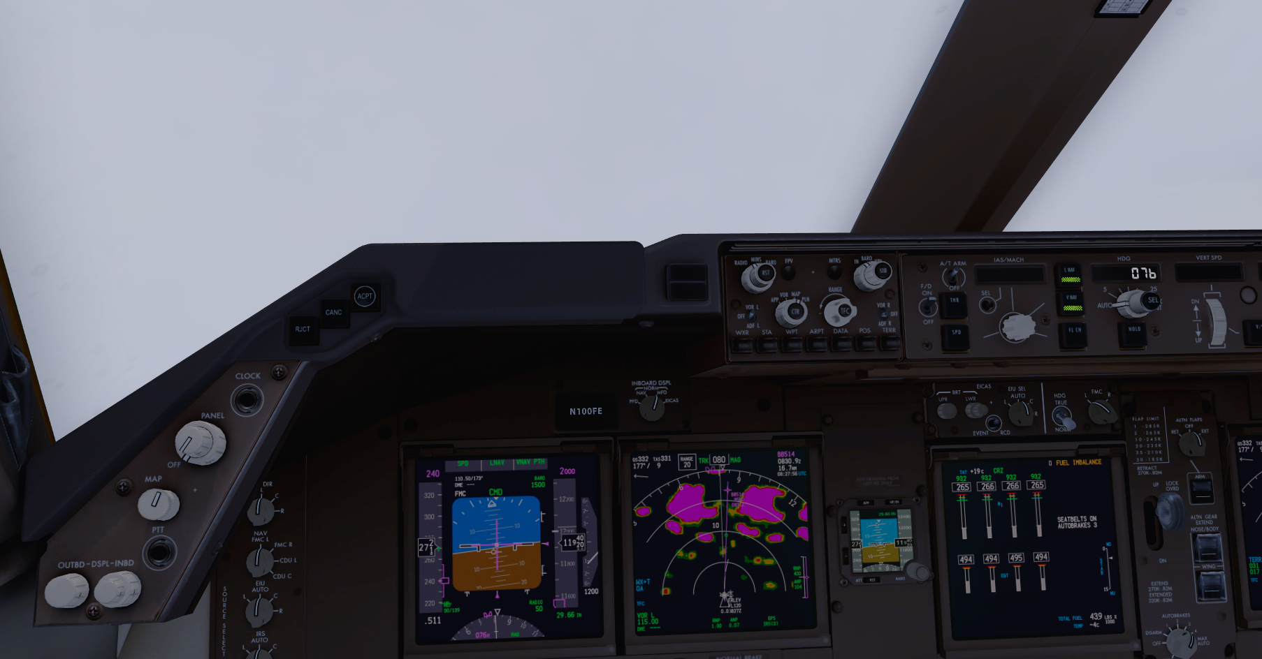 My approach to UBBB today (Tour AN225 leg 2).  Man was it bumpy along that STAR and final approach.